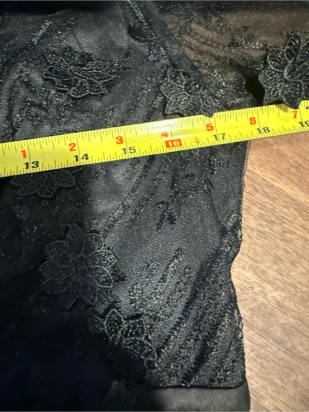 Lulu's, NWT Floral 3d Black Lace V-Neck Long-Sleeve Jumpsuit, Size L - Picture 10 of 16